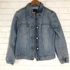 The Limited 100% cotton denim jean jacket coat